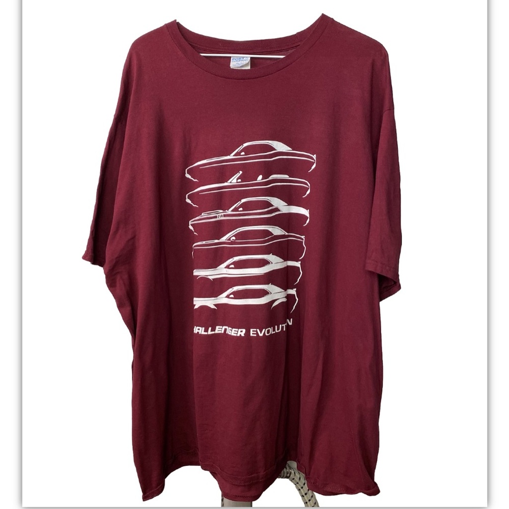 Car Challenger Evolution Men’s Shirt 3XL Collector Outline Design T-shirt